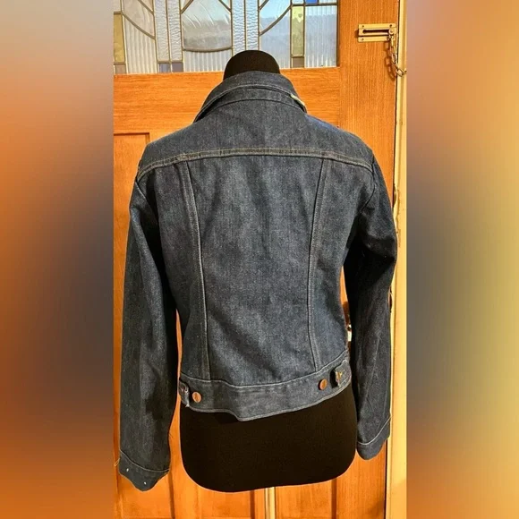 Vintage Wrangler Jacket Rainbow Tag  Jean Western Cowboy - Picture 8 of 13